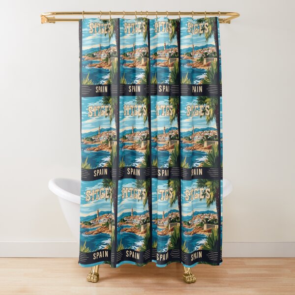 Item preview, Experience the Vibrant Charm of Sitges in Spain - Vintage Travel Art designed and sold by turtlestart.
