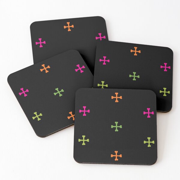 Item preview, Cross Bones in Bright Party Hues on Black designed and sold by PaisleyMcNoodle.