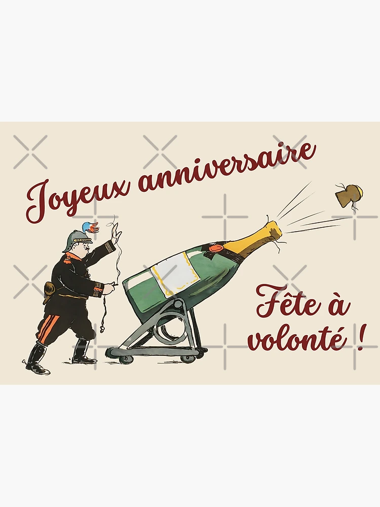 値下げ★JE VOUS SOUHAITE UN BON ANNIVERSAIRE Joyeux anniversaire - happy birthday wishes in French