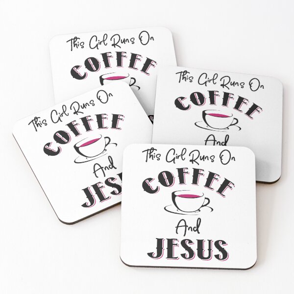 Item preview, This Girl Runs On Coffee and Jesus designed and sold by KsuAnn.