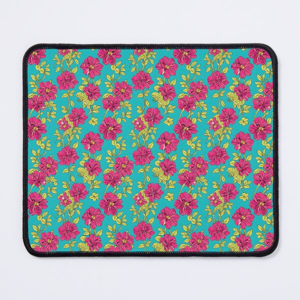 Item preview, Turquoise Fuchsia Pink Flowers - Floral Pattern designed and sold by FlowerMeFlorals.