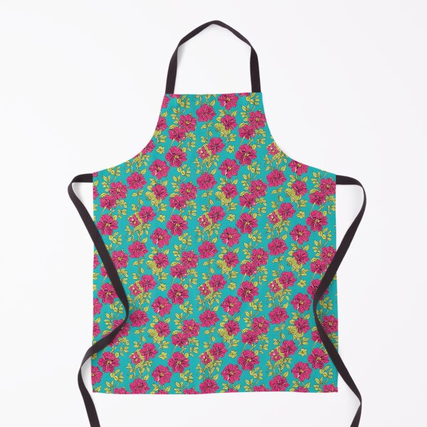 Item preview, Turquoise Fuchsia Pink Flowers - Floral Pattern designed and sold by FlowerMeFlorals.
