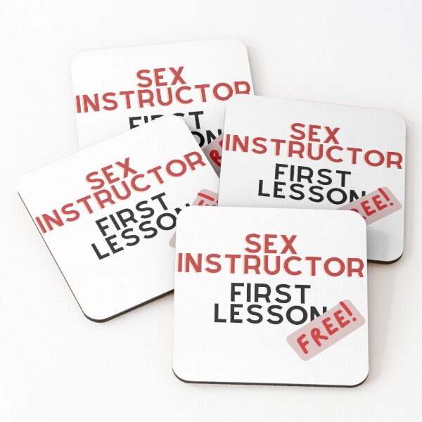 Item preview, Sex Instructor first lesson free, Funny t-shirt designed and sold by ZaniokoDesign.