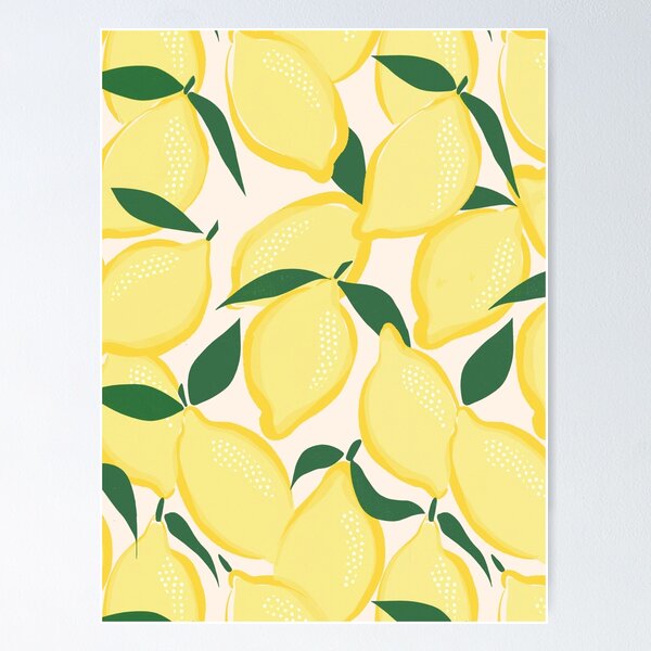 Item preview, Lemons on White designed and sold by cafelab.
