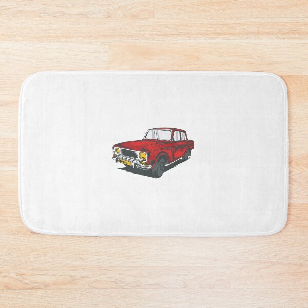 Item preview, Vintage Red Car Art designed and sold by EmeraldeaArt.