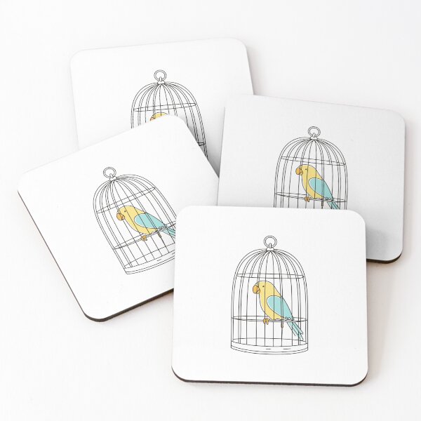 Item preview, Illustration of parrot in a cage designed and sold by rasagamastore.