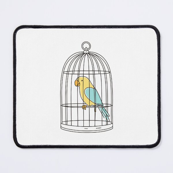Item preview, Illustration of parrot in a cage designed and sold by rasagamastore.