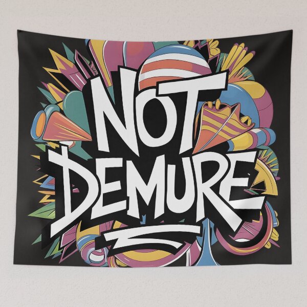 Item preview, Not Demure Abstract Vibrant Background Bold and Expressive Design designed and sold by Artophilists.