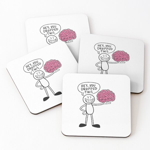 Item preview, Brainy Humor Stick Man Cartoon Art Clever Motivational Quirky designed and sold by w1ckerman.