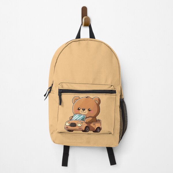 Item preview, Cute bear chauffeur in a lil car cartoon designed and sold by EmeraldeaArt.