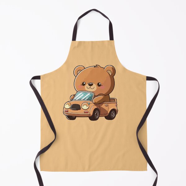 Item preview, Cute bear chauffeur in a lil car cartoon designed and sold by EmeraldeaArt.