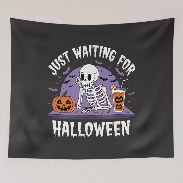 Item preview,  Just Waiting for Halloween Skeleton Design designed and sold by Sonchai Paladsai.