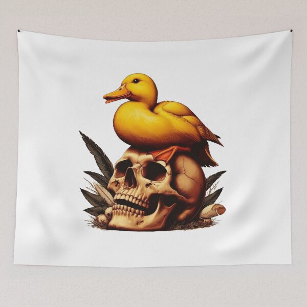Item preview, Skull with Ducky Ducky designed and sold by JopangStyles.