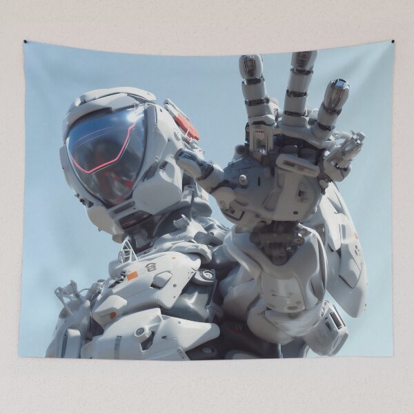 Item preview, Futuristic Sci-Fi Mech Warrior with Cybernetic Armor designed and sold by Juuskus.