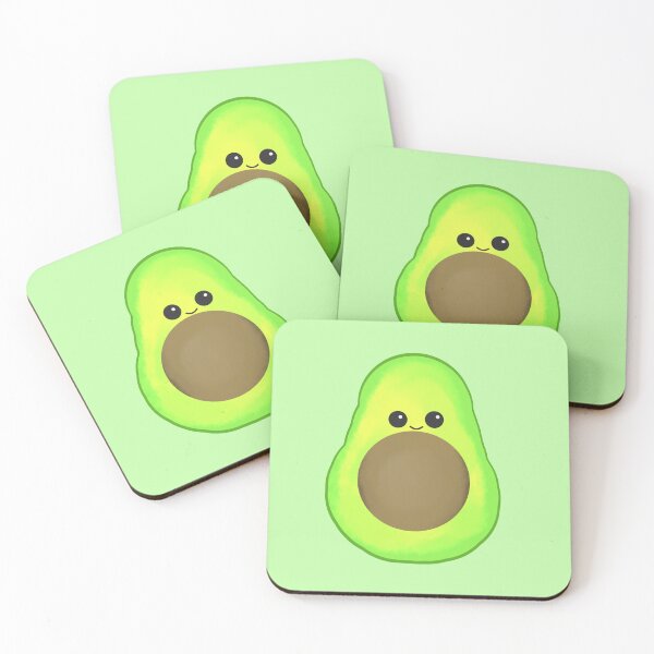 Item preview, Cute smilling green avocado designed and sold by blackygoldcat.