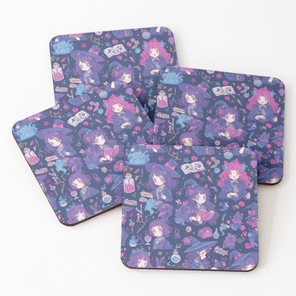 Item preview, Cute Witchcraft Pattern - Anime Magical Girls and Spells designed and sold by KazyWeeb.