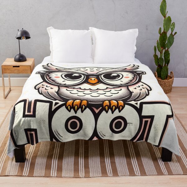 Item preview, Hoot, Owl with glasses designed and sold by deniz kaya.