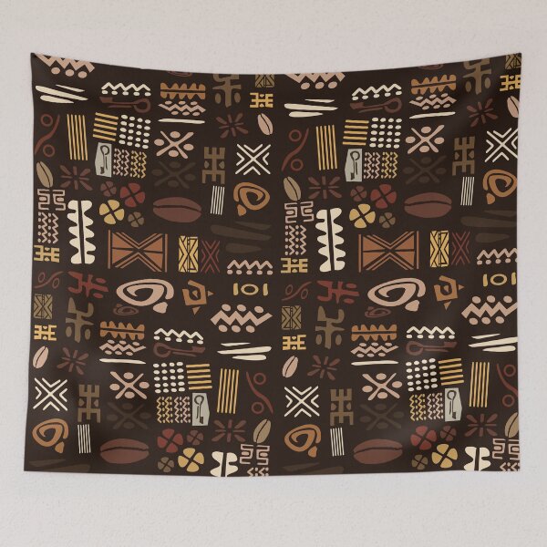 Item preview, African mud cloth Bogolan design designed and sold by Wolagno.