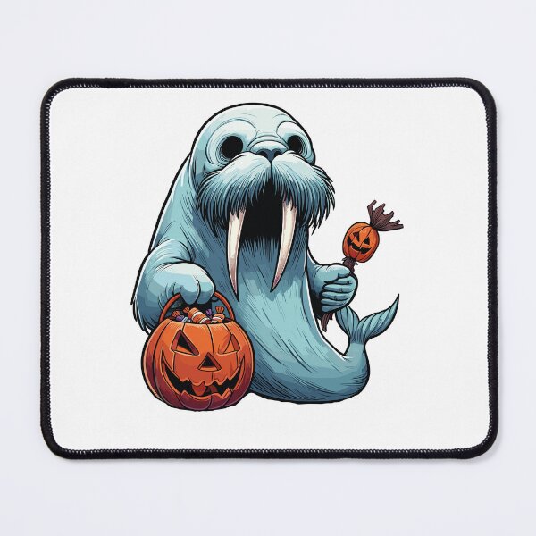 Item preview, Walrus Scary Halloween Ghost Spooky Pumpkin Candy designed and sold by Artistoos.