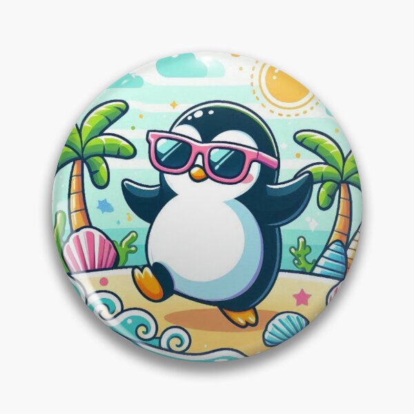 Item preview, Surf Side Penguin designed and sold by PorkyPings.