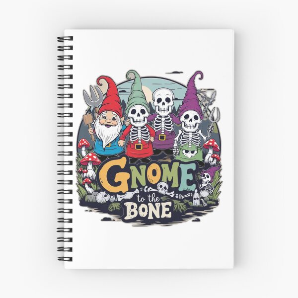 Item preview, Gnome to the Bone - Whimsical Spooky Gnome Skeletons designed and sold by Kashear.