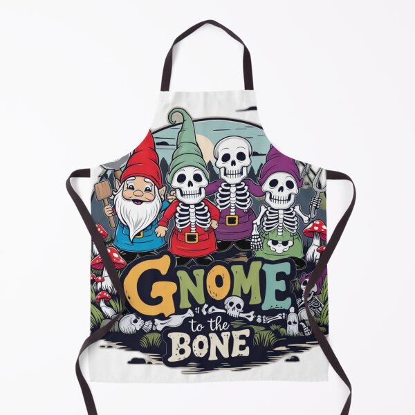Item preview, Gnome to the Bone - Whimsical Spooky Gnome Skeletons designed and sold by Kashear.