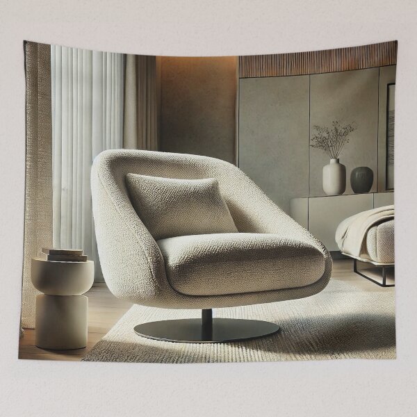 Item preview, Bouclé Swivel Chair designed and sold by A-triple-I.