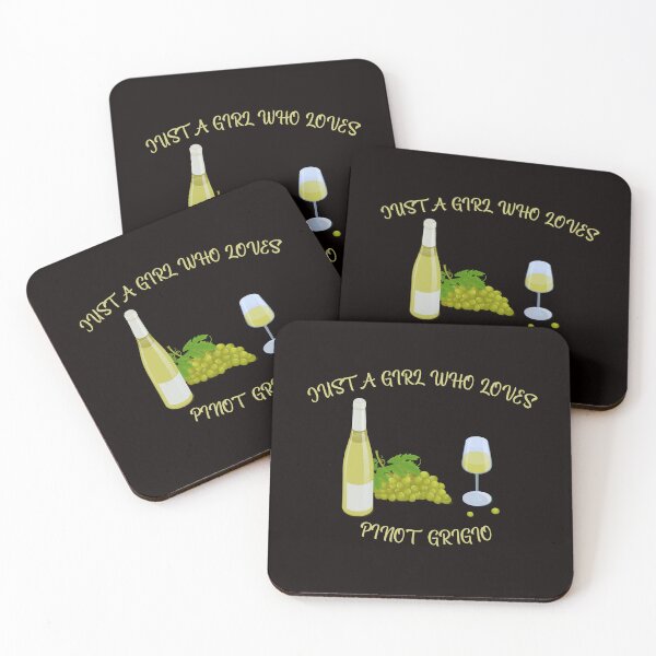 Item preview, Just a Girl Who Loves Pinot Grigio designed and sold by MichalWeider.