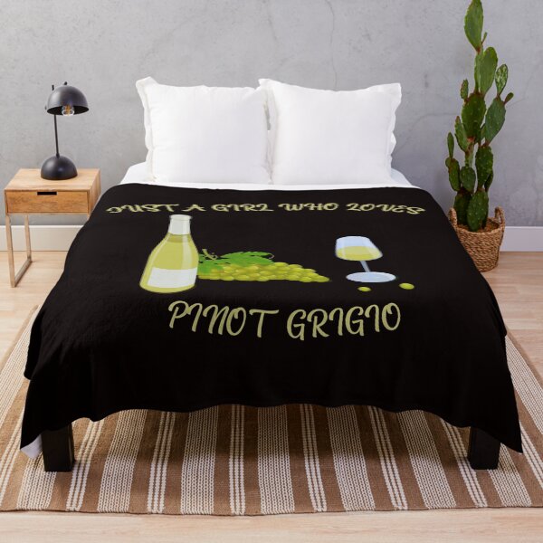 Item preview, Just a Girl Who Loves Pinot Grigio designed and sold by MichalWeider.