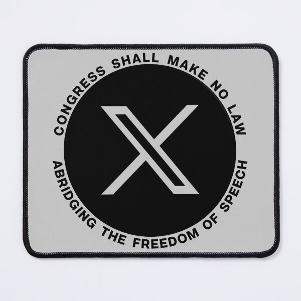 Item preview, X former Twitter STICKER Elon Musk Free Speech designed and sold by EdGraphy.