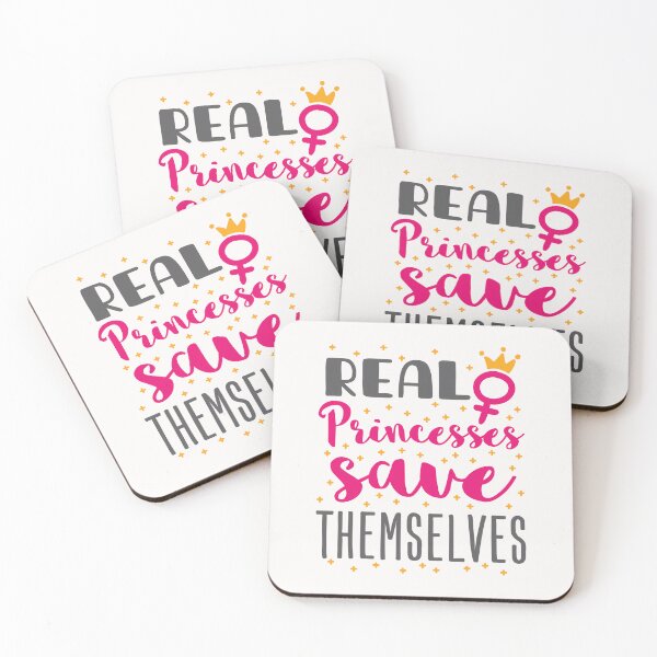 Item preview, Real Princesses Save Themselves Feminist Feminism designed and sold by jaygo.