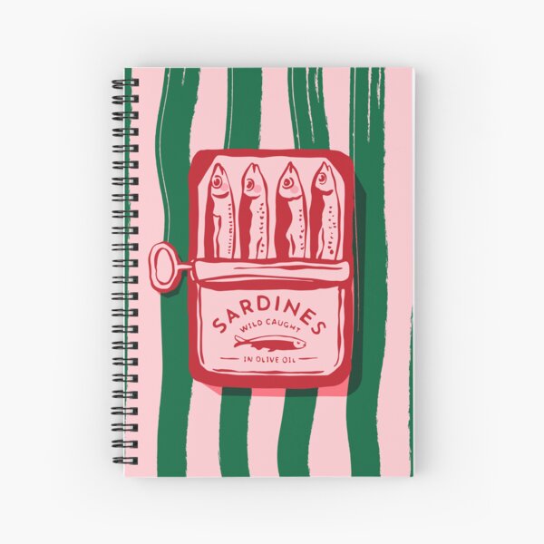 Item preview, Sardines, colourful maximalist vintage food design  designed and sold by KittyStrand.