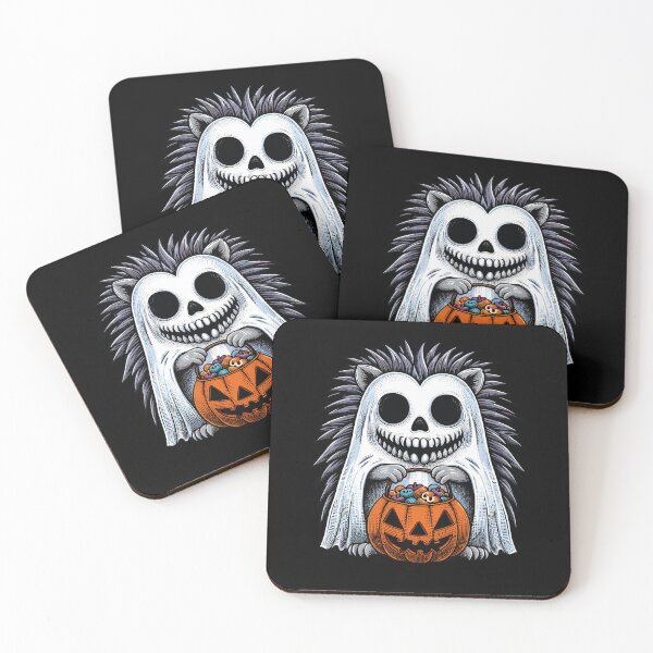 Item preview, Hedgehog Scary Halloween Ghost Spooky Pumpkin Candy designed and sold by Artistoos.