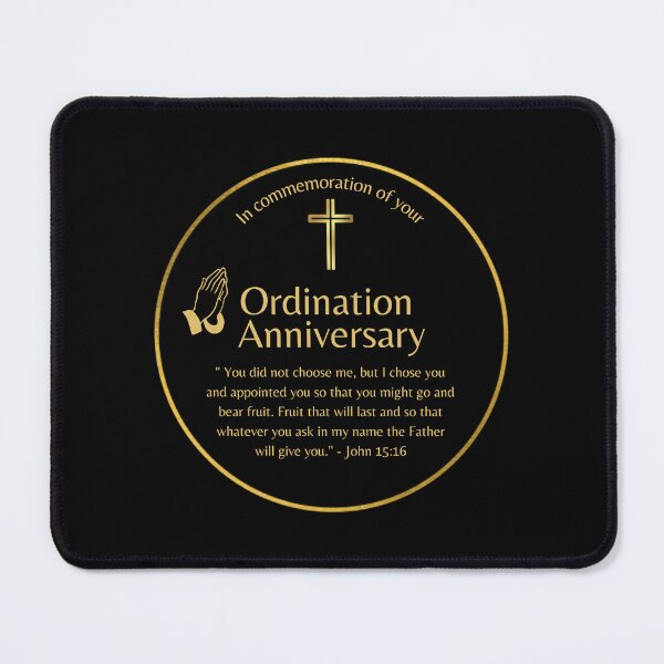 Item preview, Pastor Ordination Anniversary Gift, Priest Deacon Bishop Nun - Bible Verse designed and sold by Heritage Hive Studio.
