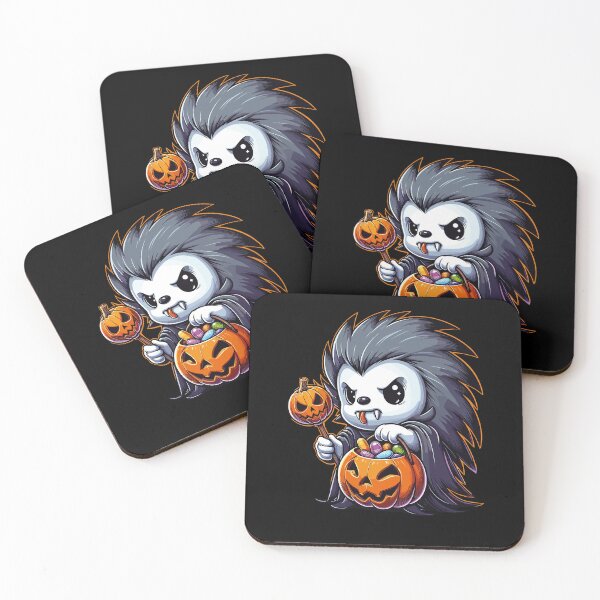 Item preview, Hedgehog Scary Halloween Ghost Spooky Pumpkin Candy designed and sold by Artistoos.