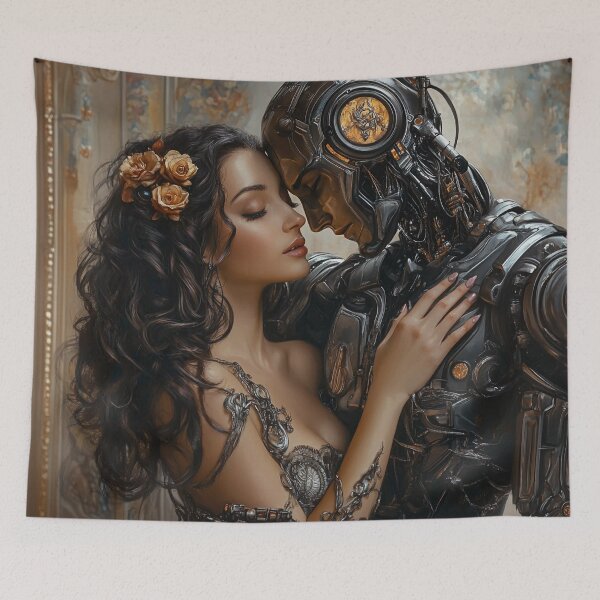 Item preview, Rococo & AI: A Dance Across Time (Dark Brown Ⅱ) designed and sold by DeenaZoeyFusion.