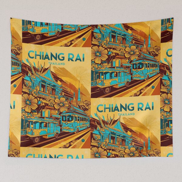 Item preview, Chiang Rai Thailand Vintage Travel Tourism  designed and sold by TravelersGems.