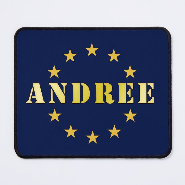 Item preview, Andree, andrew in Spanish, widespread throughout the world. graphic illustration, gold effect with reflections and stars, neutral background designed and sold by rikyfreestyle.
