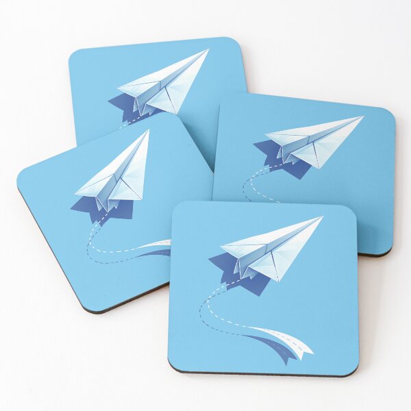 Item preview, Minimalist Paper Airplane Vector Illustration designed and sold by Windy-market.