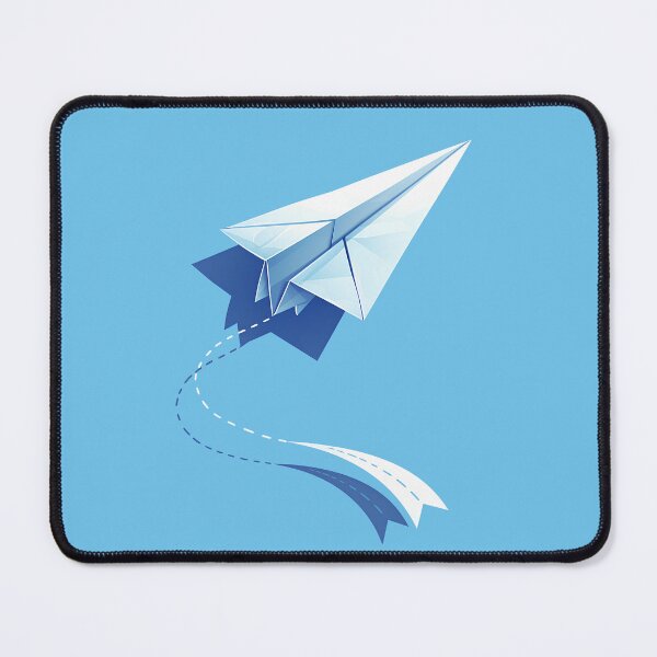Item preview, Minimalist Paper Airplane Vector Illustration designed and sold by Windy-market.