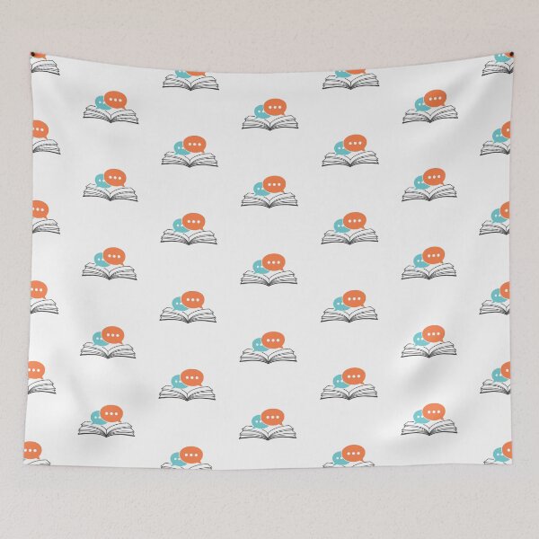 Item preview, Illustration bubble chat book logo designed and sold by rasagamastore.
