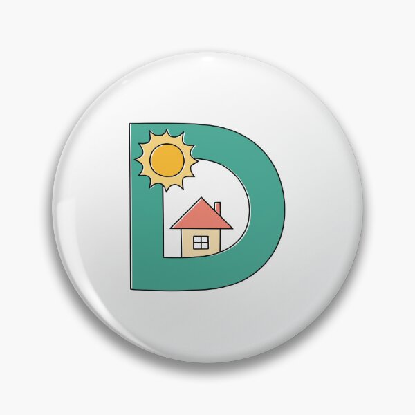 Item preview, letter D house and sunny day designed and sold by rasagamastore.
