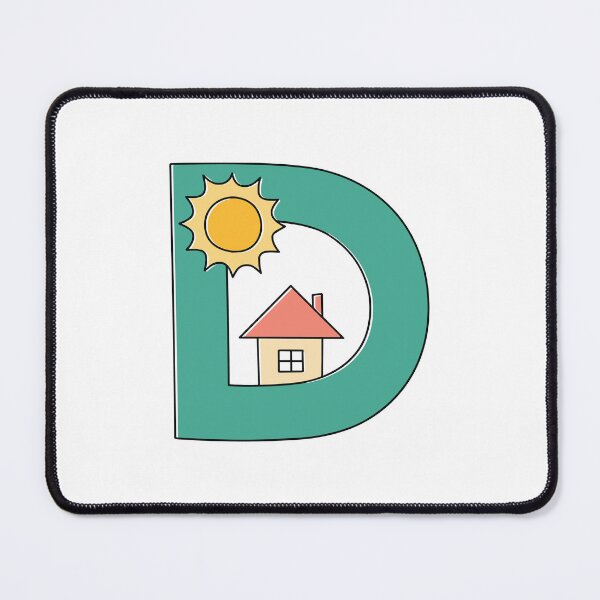 Item preview, letter D house and sunny day designed and sold by rasagamastore.