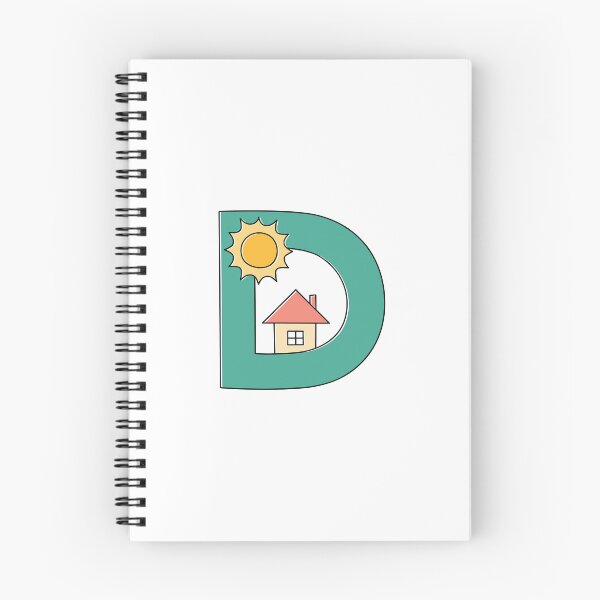 Item preview, letter D house and sunny day designed and sold by rasagamastore.