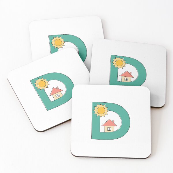 Item preview, letter D house and sunny day designed and sold by rasagamastore.