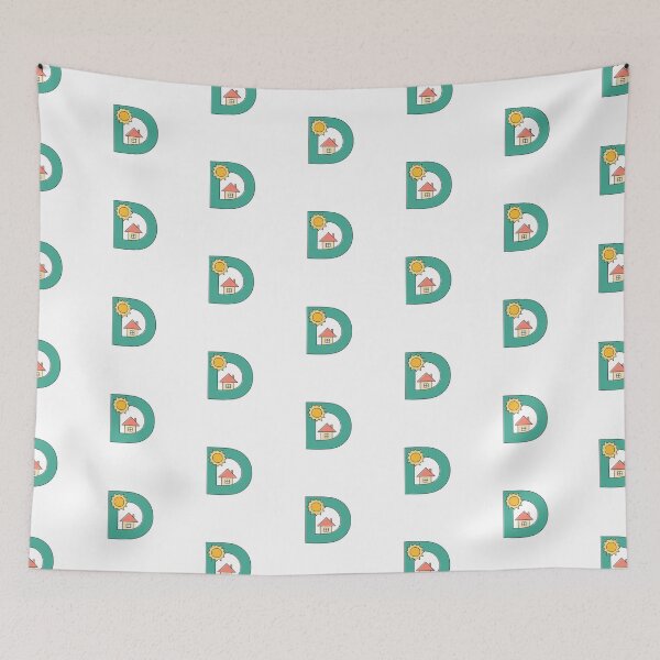 Item preview, letter D house and sunny day designed and sold by rasagamastore.