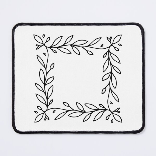 Item preview, square leaves nature frame designed and sold by rasagamastore.