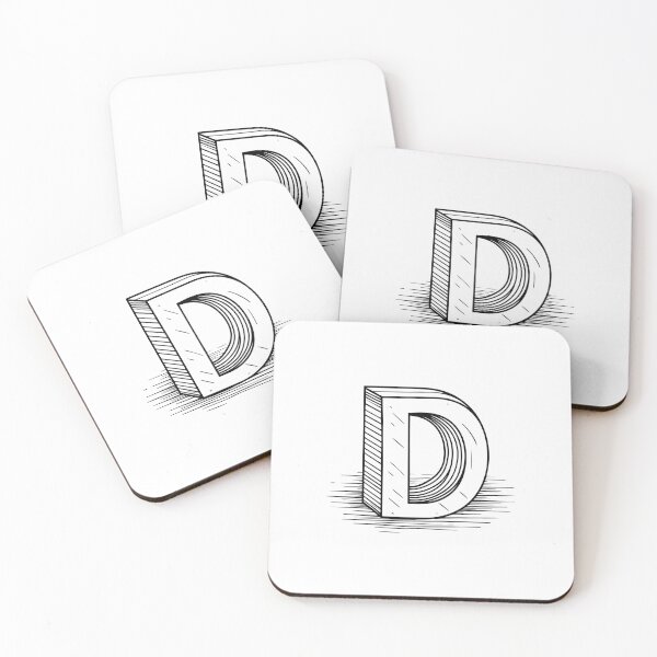 Item preview, Illustration the letter D hand drawn doodle designed and sold by rasagamastore.