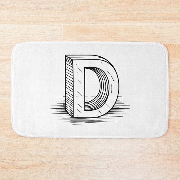 Item preview, Illustration the letter D hand drawn doodle designed and sold by rasagamastore.