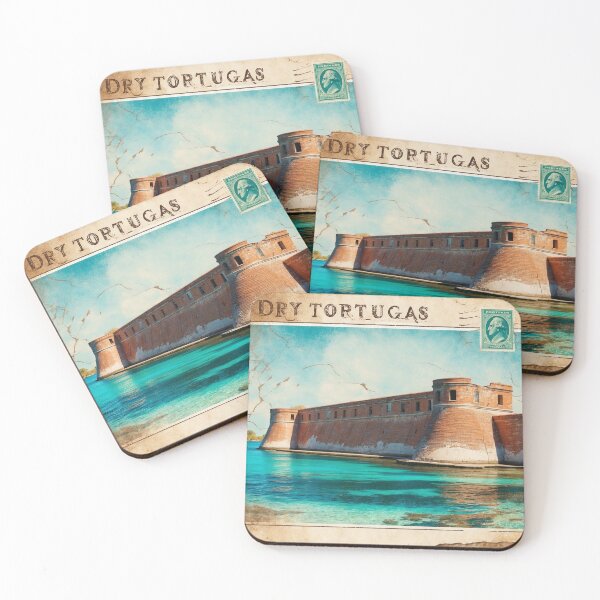Item preview, Dry Tortugas National Park Postcard Vintage Retro Travel designed and sold by TravelPostcardGems.